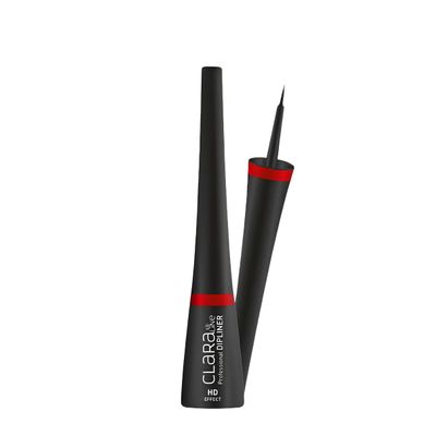 Claraline Black Dipliner, Longwearing with Ultra-Fine Tip Applicator, Cruelty-free, Paraben-Free, Long Lasting, Easy-to-Apply Liner Brush, Gift for Women,1 Count