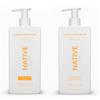 Native Shampoo and Conditioner Set | Sulfate Free, Paraben Free, Dye Free, with Naturally Derived Clean Ingredients| 16.5 oz (Almond & Shea Butter, Strengthening), 1.31 pounds view 1