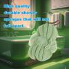 GXBTOPGO Large 85g Green Bath Loofah Sponge Loofa Luffas Shower Puff Pouf Ball Exfoliating Body Back Scrubber for Men&Women view 2