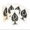 5pc Large Temporary Tattoo Queen of Spades BBC QOS view 1