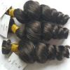QIRUI Bouncy Curly Tape in Hair Extension 100g/40pcs 100% Brazilian Remy Human Hair Extensions Seamless Skin Weft Tape In Extensions Black And Brown Color For Woman (20Inch Natural Color) view 2