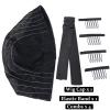 Atimiaza Wig Cap with Guideline Map for Wig Making, Stretchable Mesh Dome Caps with 1 Elastic Band and 4 Wig Combs for Beginners Sewing Wig (Large: 23"-24", 4 * 4 Closure) view 4