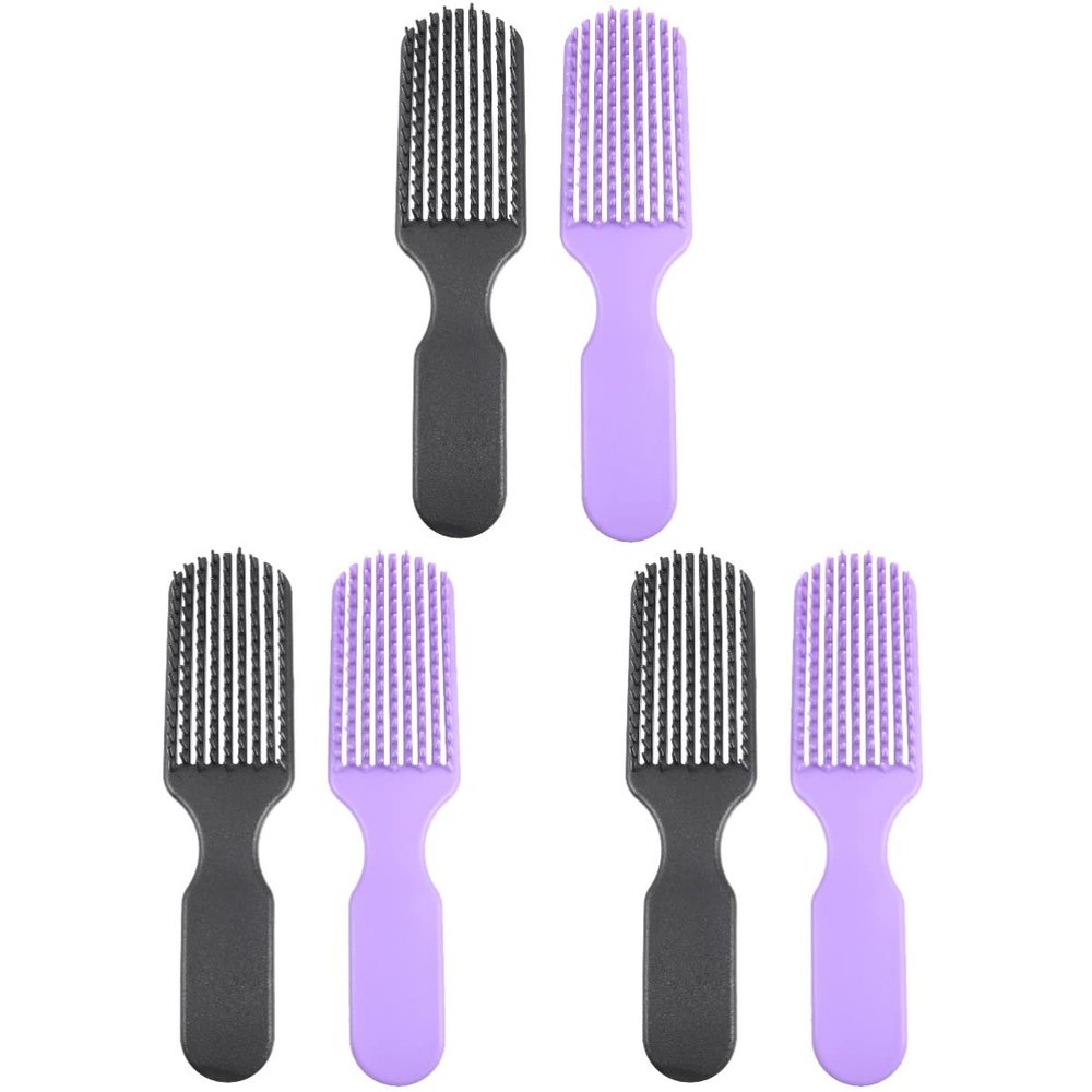 KALLORY 6pcs Detangling Brush Hair Comb for Women Massage Hair Brush Hairdressing Salon Tool