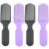 KALLORY 4pcs Detangler Brush for Women Fine Tooth Comb Curly Hair Brush Hairdressing Comb view 1