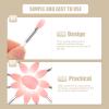 Beavorty 3sets Lip Brush Makeup Applicators for Lipstick and Lip Mask Compact for Fashion Enthusiasts Easy to Use Non-harmful Material view 2