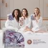 Reusable Shower Cap for Women Reusable Waterproof  Leakproof, Nonslip Hair Cap for Shower Flexiband  Soft, Breathable, Durable Christmas Shower Caps by SMPL OBJECTS (Marble) view 3