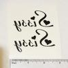10pc Sissy Temporary Tattoo view 2