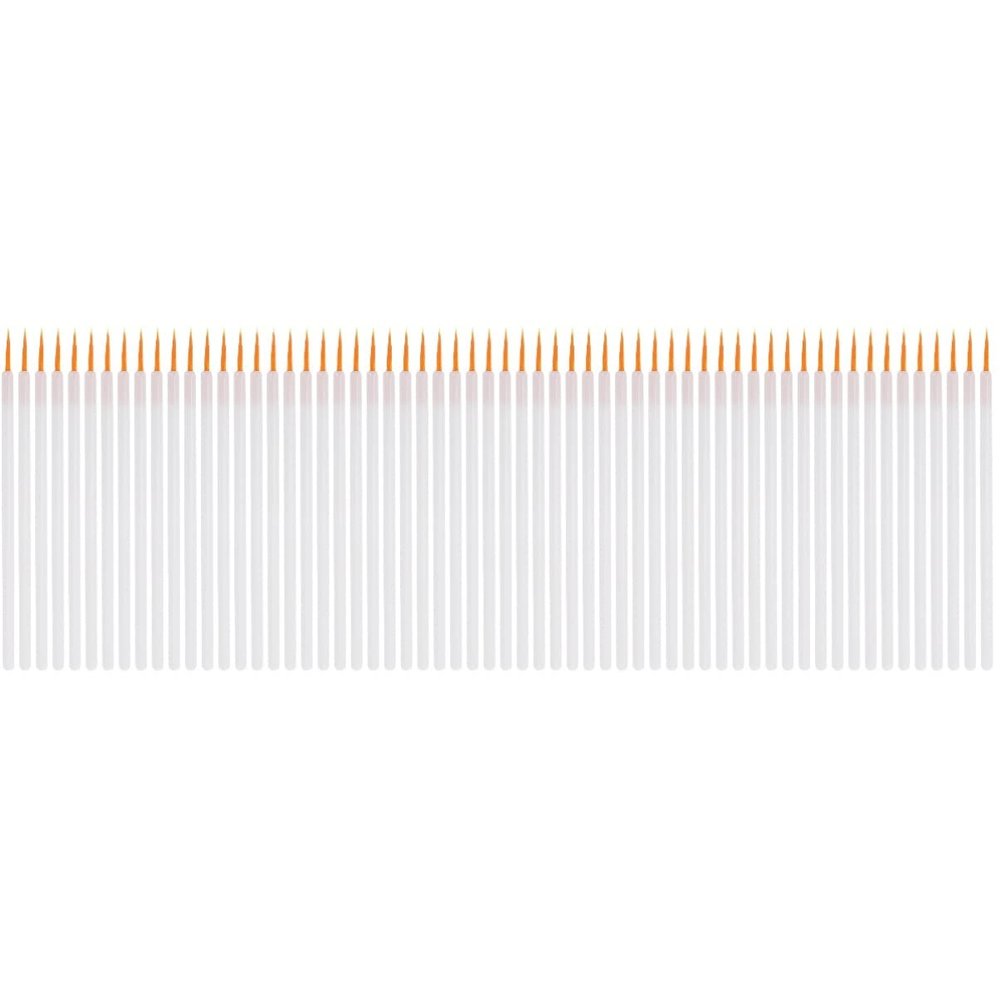 Beaupretty 200pcs Makeup Brush Kit Eyeliner Brush for Cat Eye Lip Liner Nylon Fiber Disposable for Professional Personal Use