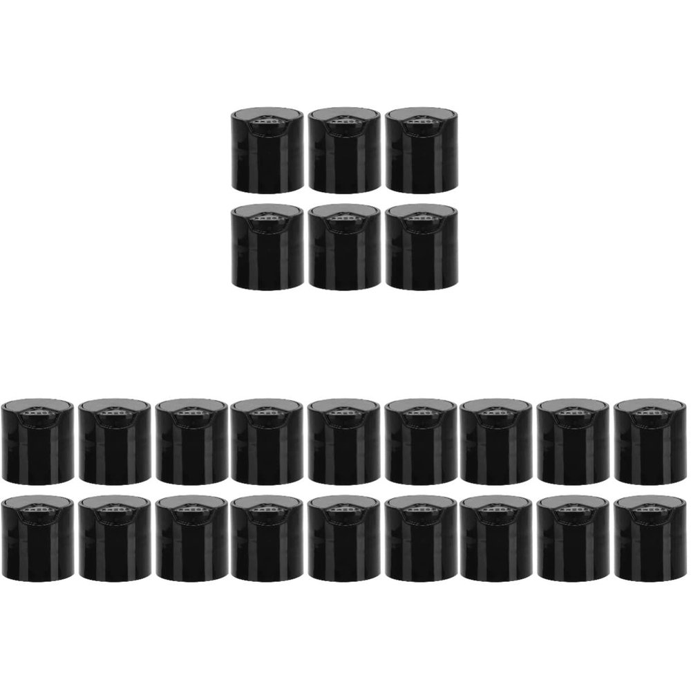 Beaupretty 24pcs Transparent Plastic Bottle Caps for Makeup Water Lightweight Covers for Home Use Replacement Hats for Shampoo and Lotion Bottles