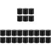 Beaupretty 24pcs Transparent Plastic Bottle Caps for Makeup Water Lightweight Covers for Home Use Replacement Hats for Shampoo and Lotion Bottles view 1