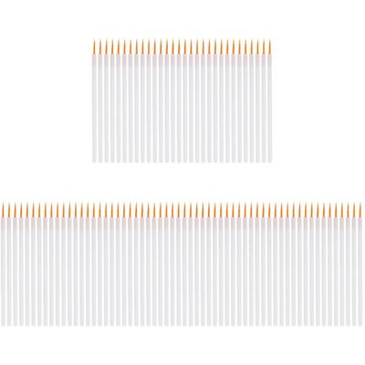 Beaupretty 300pcs Disposable Eyeliner Wands Makeup Applicators for Liquid Eyeliner and Eye Makeup Brush Sturdy Handle for Professional and Personal Use