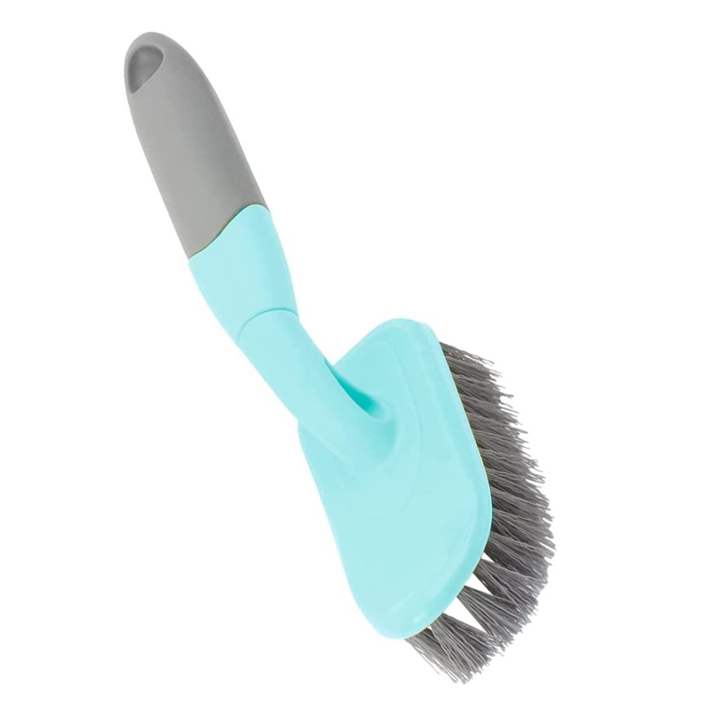 Baluue Household Tile Cleaning Brush for Deep Cleaning Grooves and Tight Spaces Plastic Handle for Bathrooms and Floors