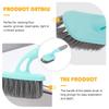 Baluue Household Tile Cleaning Brush for Deep Cleaning Grooves and Tight Spaces Plastic Handle for Bathrooms and Floors view 3
