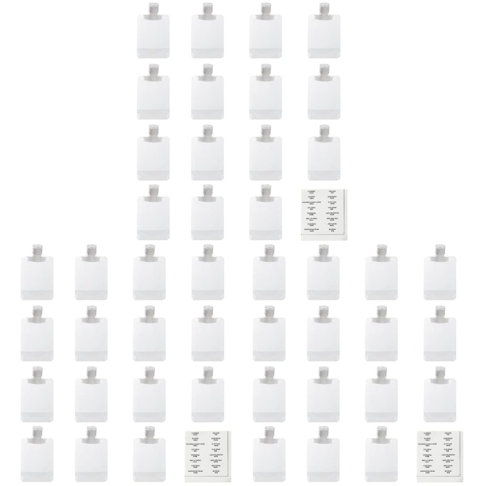 Beavorty 3sets Travel Toiletry Bottle Lotion Bag Cosmetics Sub-packing Bag for Trip
