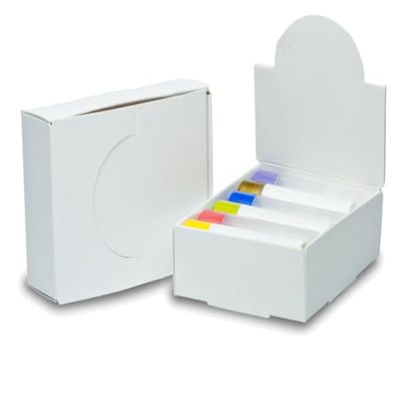 Arizona Bath & Body LLC AZBB White Arched Lip Balm Tube Display Boxes (25)