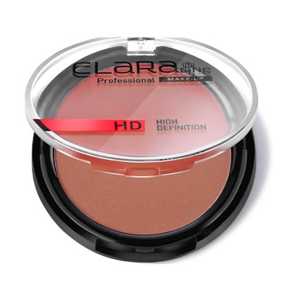 Claraline Powder Blusher, Paraben-Free, Pressed Powder, Natural Color Varieties, Lightweight, Halal Certified, Easy to Apply, Makeup Gift for Girls & Women, 74 Light Tile