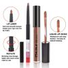 2pcs Rose-Beige Lip Liner and Lipstick Makeup Set, Nude Matt Liquid Brown Lipstick 24H Waterproof Long Lasting Matt Lip Kit (#25) view 3