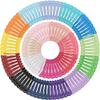 120Pcs Snap Hair Clips, BBGifts Toddler Hair Clips 2 Inch Oil-Painted Metal Barrettes No Slip Cute Solid Candy Color Hair Accessories for Girls, Women, Kids Teens view 1