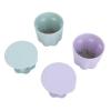 Alvinlite Makeup Brush Cleaning Mat, 2PCS 2 in 1 Silicone Makeup Cosmetic Brush Cleaner Cup with Drying Holder for Storage, Brush Cleaning Scrubber Tool with Stand & Air Dry Brushes Holder view 3