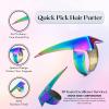 Quick Hair Braiding Tools Braid Aid Finger Parting Tool - Stainless Steel Stitch Hair Hair Braider for Beginners Durable Dreadlocks Wig & Installation of Human Hair Extensions Braid Maker (Pack of 3) view 3