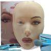 5D makeup Practice Face Board, Silicone Makeup Mannequin Face, Reusable Beginner Practice Eye Makeup Face, Eye Fake Silicone, Makeup Artist Full Face Practice Eyelash Eye Shadow Eyeliner Pen Simulatio view 1