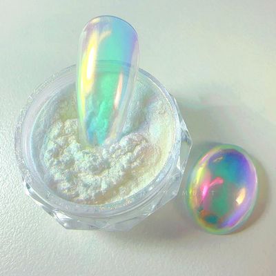 Pretty Diva Aurora Chrome Nail Powder - Iridescent Unicorn Chrome Nail Powder Multi Color Shifting Moonlight Chrome Powders, Magic Aurora Moonlight Effect Chrome Pigment Powder for Nail Art