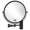 DECLUTTR 9 Inch Large Wall Mounted Makeup Mirror, 1X/10X Magnifying Mirror Double-Sided, 360 Swivel Extendable Makeup Mirror for Bathroom, Black view 1