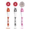 Feilx Electric Bath Brush Massager Back-Rubbing Brush Long Handle Spinning Body Cleaning for Wet or Dry Brushing (Color : Pink) view 2