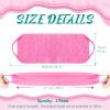 Back Scrubber for Shower Exfoliating Washcloth Back Cloth Body Extended Length Scrubber Towel Nylon Exfoliating Stretchable Pull Strap Wash Cloth for Bath Body Scrub Washcloth 2 Pack (Pink,Mint) view 2
