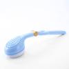 Feilx Body Back Brush Silicone Bath and Body Brush with Long Handle Scrubber Scrub Washer for Wet or Dry Brushing (Color : Blue) view 1