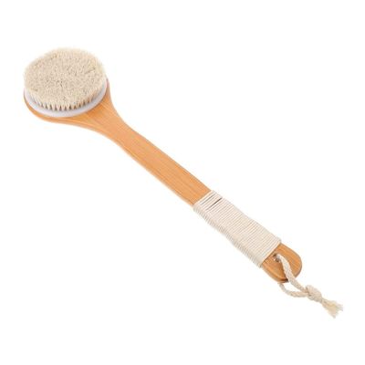 Feilx Shower Brush,Long Handle Shower Back Brush Non Slip Bath Body Exfoliating Scrubber Brush for Wet or Dry Brushing