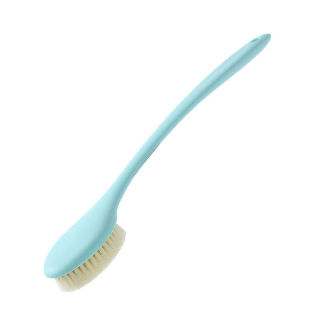 Feilx Back Bath Brush Long Handle for Shower - Ergonomic Streamlined Back Brush Scrubber for Wet or Dry Brushing (Color : C)
