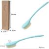 Feilx Back Bath Brush Long Handle for Shower - Ergonomic Streamlined Back Brush Scrubber for Wet or Dry Brushing (Color : C) view 2