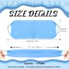 Back Scrubber for Shower Exfoliating Washcloth Back Cloth Body Extended Length Scrubber Towel Nylon Exfoliating Stretchable Pull Strap Wash Cloth for Bath Body Scrub Washcloth 2 Pack (Gray,Blue) view 2