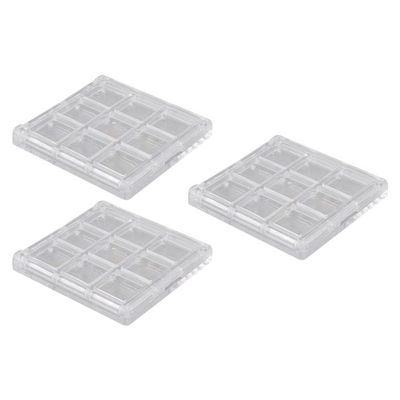 Beaupretty Diy Eyeshadow Sub Plate Lipstick Diy Tray Eyeshadow Lipstick Boxes Empty Highlighter Container Makeup Storage Case Portable Makeup Plate
