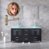 BhjKL Makeup Mirror Wall Mounted, 1X/10X Magnifying, 360 Swivel 8 Inch Vanity Mirror, Double Sided Bathroom Mirror Extendable Cosmetic Mirror (Pickaxe Gold) view 2
