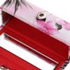 SGerste Leather Lipstick Case Holder With Mirror,Chinese Traditional Flower Design Makeup Jewelry Holder Box Lip Balm Carry Case Travel - Light Pink, as described view 3