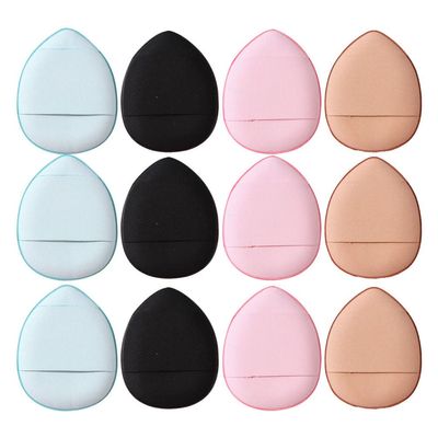SHERCHPRY 12pcs Mini Powder Puff Soft Blending Sponges for Foundation Face Makeup for Travel and Home Use for Women Beauty Routine Colors May Vary