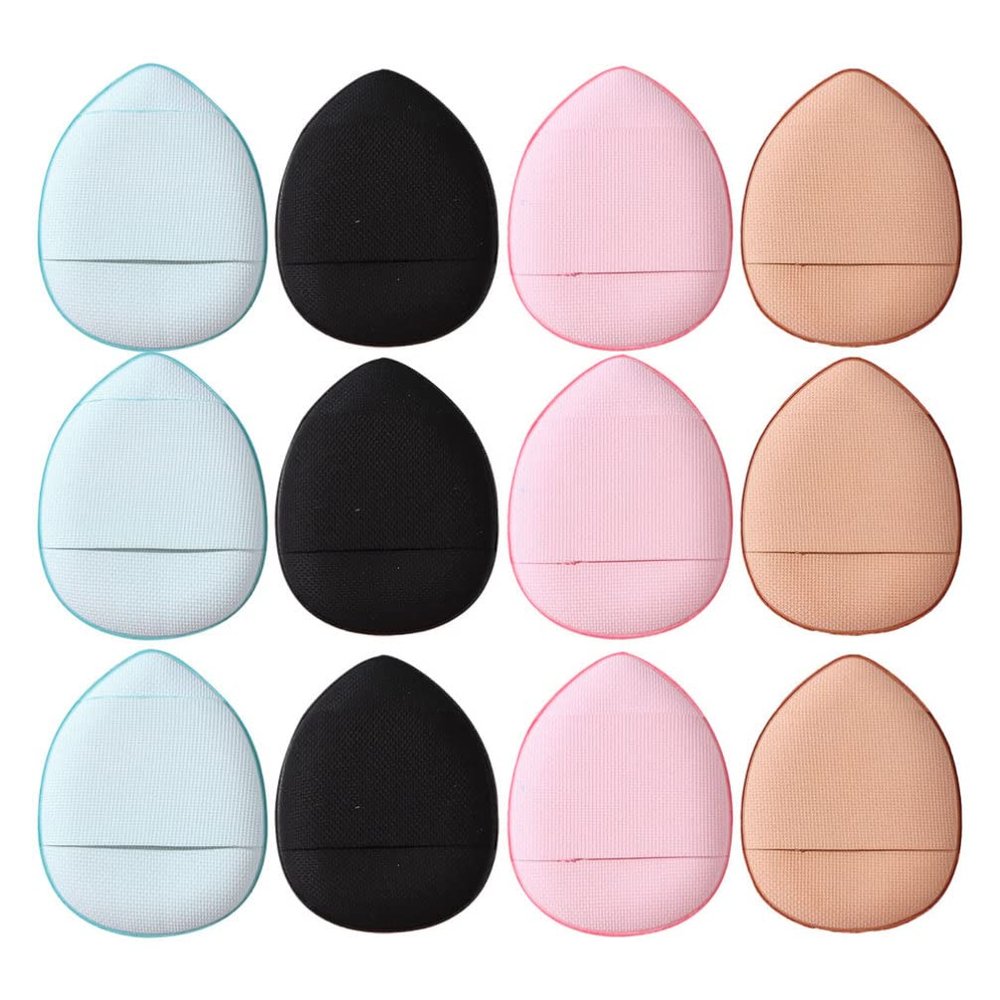 SHERCHPRY 12pcs Mini Powder Puff Soft Blending Sponges for Foundation Face Makeup for Travel and Home Use for Women Beauty Routine Colors May Vary