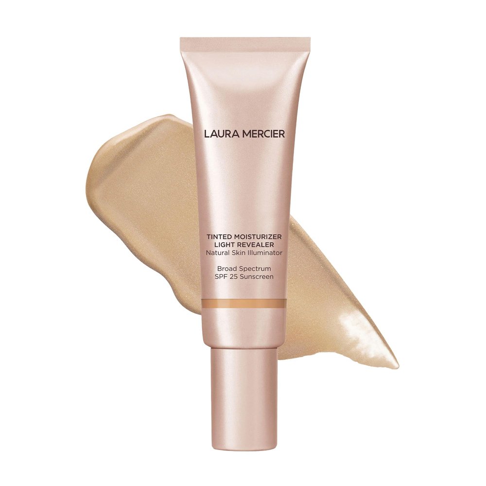Laura Mercier Tinted Moisturizer Light Revealer Natural Skin Illuminator with SPF 25: All Day Hydration, Ultra-Sheer Coverage, Luminous & Radiant Finish, Skin Tint, Nude