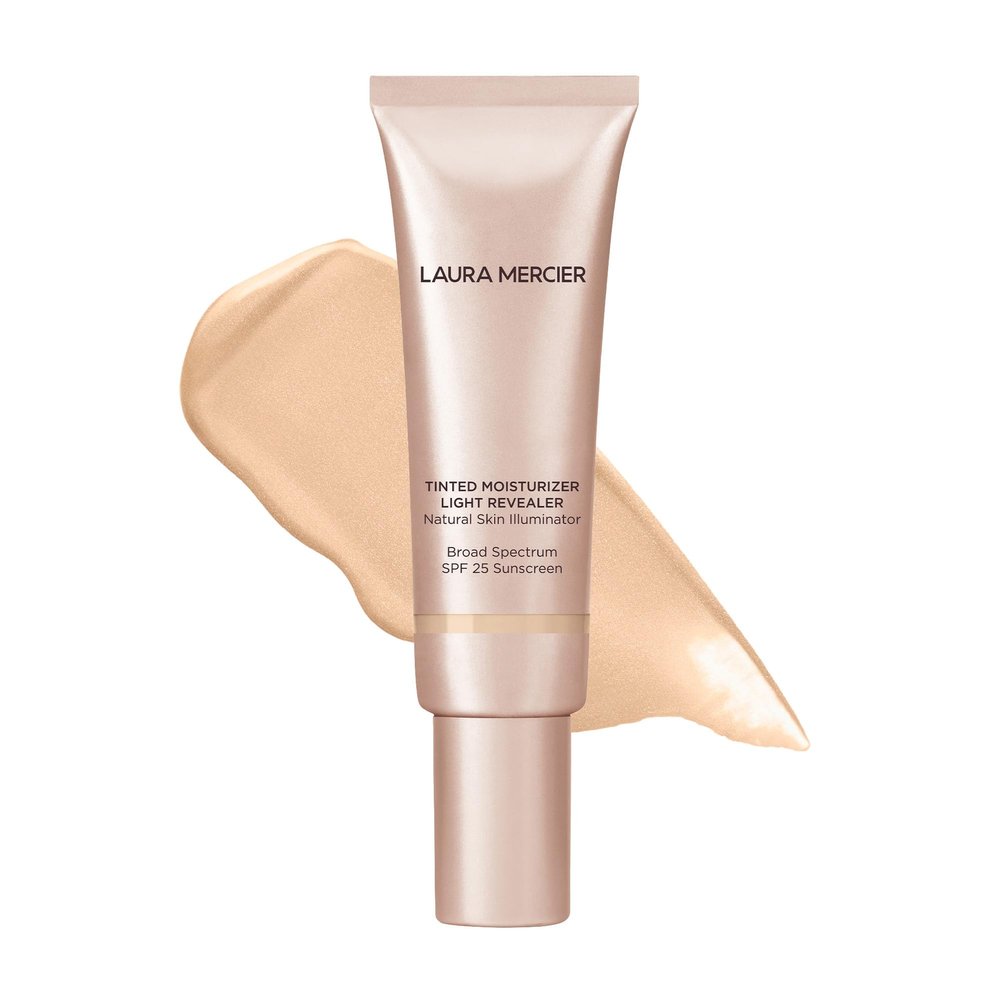 Laura Mercier Tinted Moisturizer Light Revealer Natural Skin Illuminator with SPF 25: All Day Hydration, Ultra-Sheer Coverage, Luminous & Radiant Finish, Skin Tint, Pearl