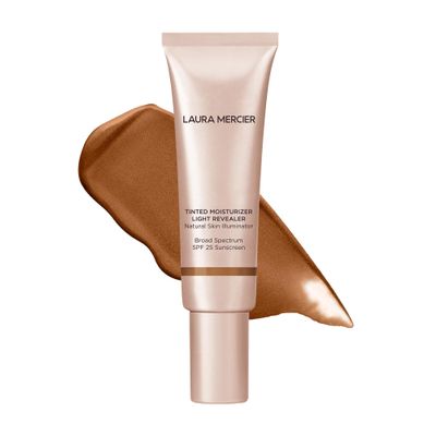 Laura Mercier Tinted Moisturizer Light Revealer Natural Skin Illuminator with SPF 25: All Day Hydration, Ultra-Sheer Coverage, Luminous & Radiant Finish, Skin Tint, Walnut
