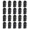 Beavorty 100pcs Portable Drawstring Makeup Bags for Travel Lightweight Toiletry Organizer Eyelash Design Cosmetic Pouch Black for Women and Men view 1