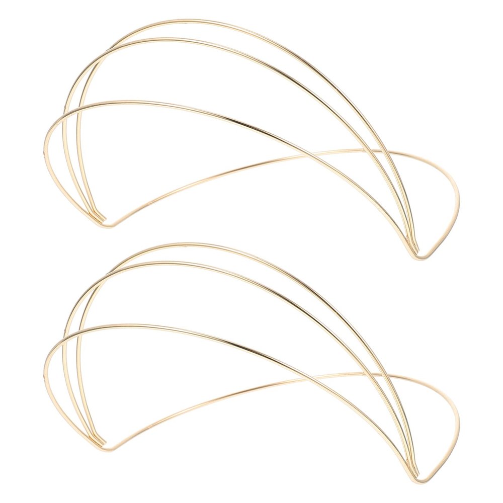minkissy 2pcs Base Headdress Frame for Floral Decoration Elegant Hair Accessory for Parties Pageants and Engagements Lightweight and Charming Design