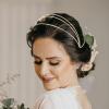 minkissy 2pcs Base Headdress Frame for Floral Decoration Elegant Hair Accessory for Parties Pageants and Engagements Lightweight and Charming Design view 4