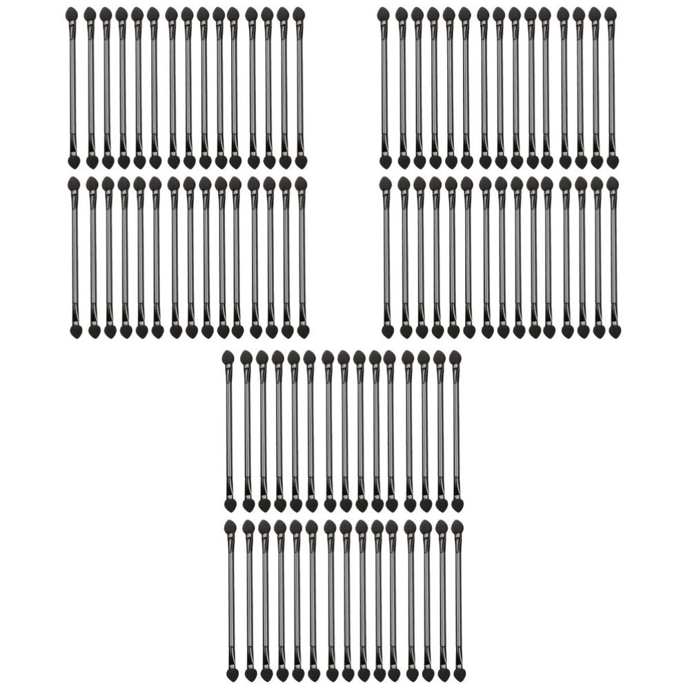 minkissy 90pcs Double-sided Eyeshadow Brush Makeup Tools Comfortable Handle for Eye Shadow Applicator Portable for Daily Use