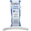 ForPro Professional Collection Zebra Curved Foam Board, 100/180 Grit, Double-Sided Manicure and Pedicure Nail Files, 7 L x .75 W, 12-Count view 1
