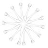 minkissy 15pcs Facial Cream Spoons Mixing Tools for Face Masks Beauty Cosmetics Scoops Convenient for Home Salon Use Portable for Travel view 1