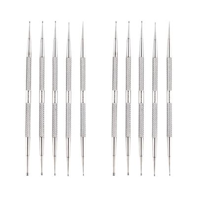 FRCOLOR 10pcs Dual- Nail Art Drill Pens Manicure Tools for Nail Dotting Pens for Decoration