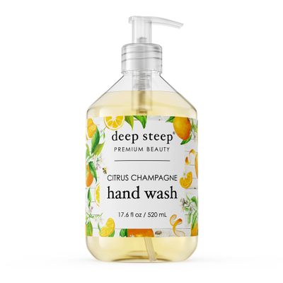 Deep Steep Liquid Hand Wash, 17.6 Ounces (Citrus Champagne)